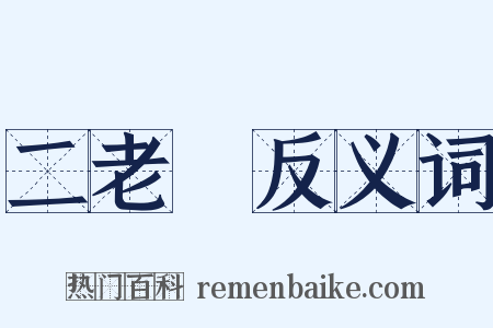 二老爺反义词是什么意思的图片